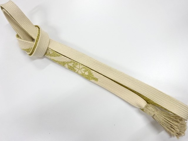 未使用品　正絹　撚り房　手組帯締め